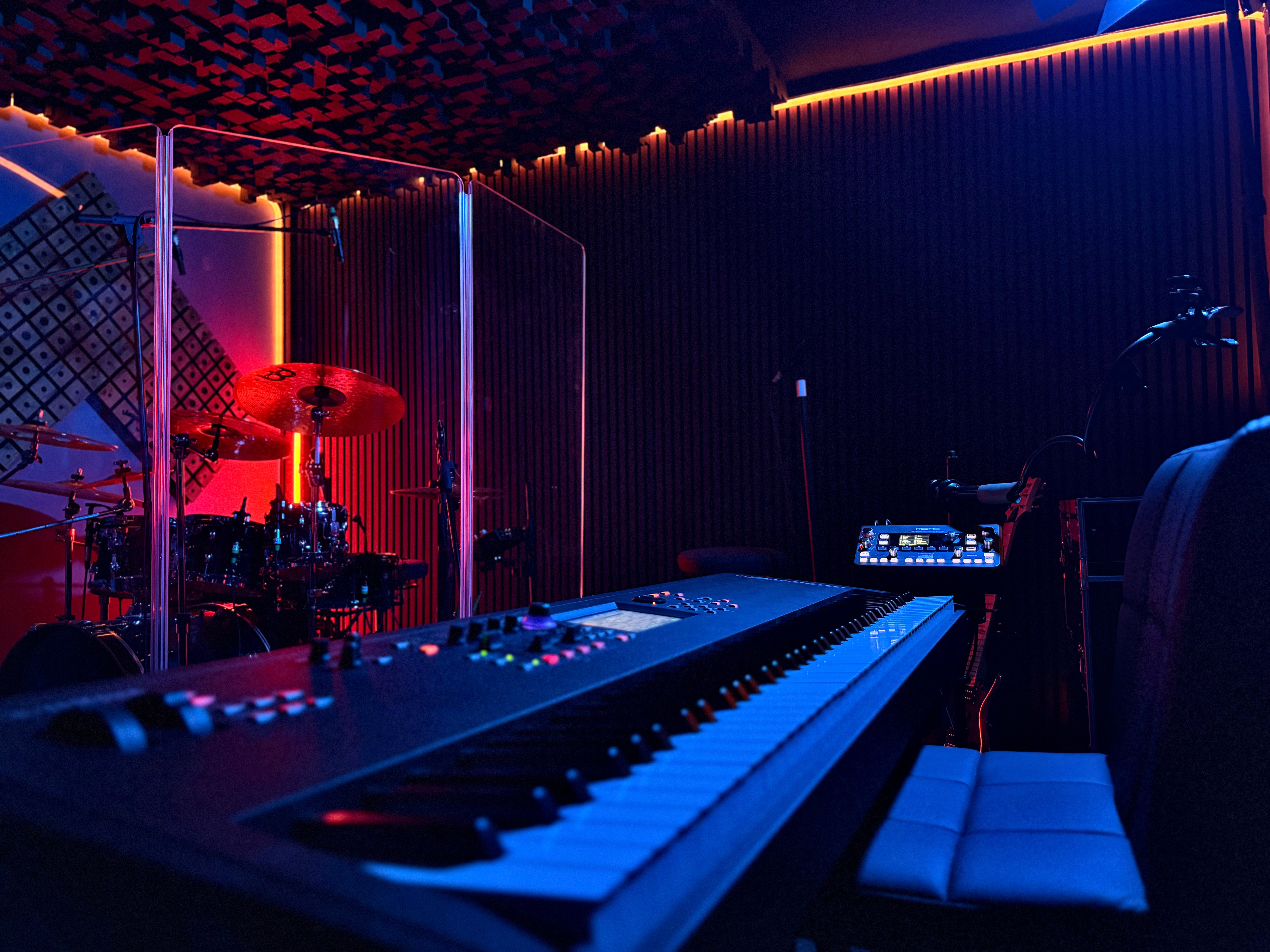 Professional keyboard and mixing equipment