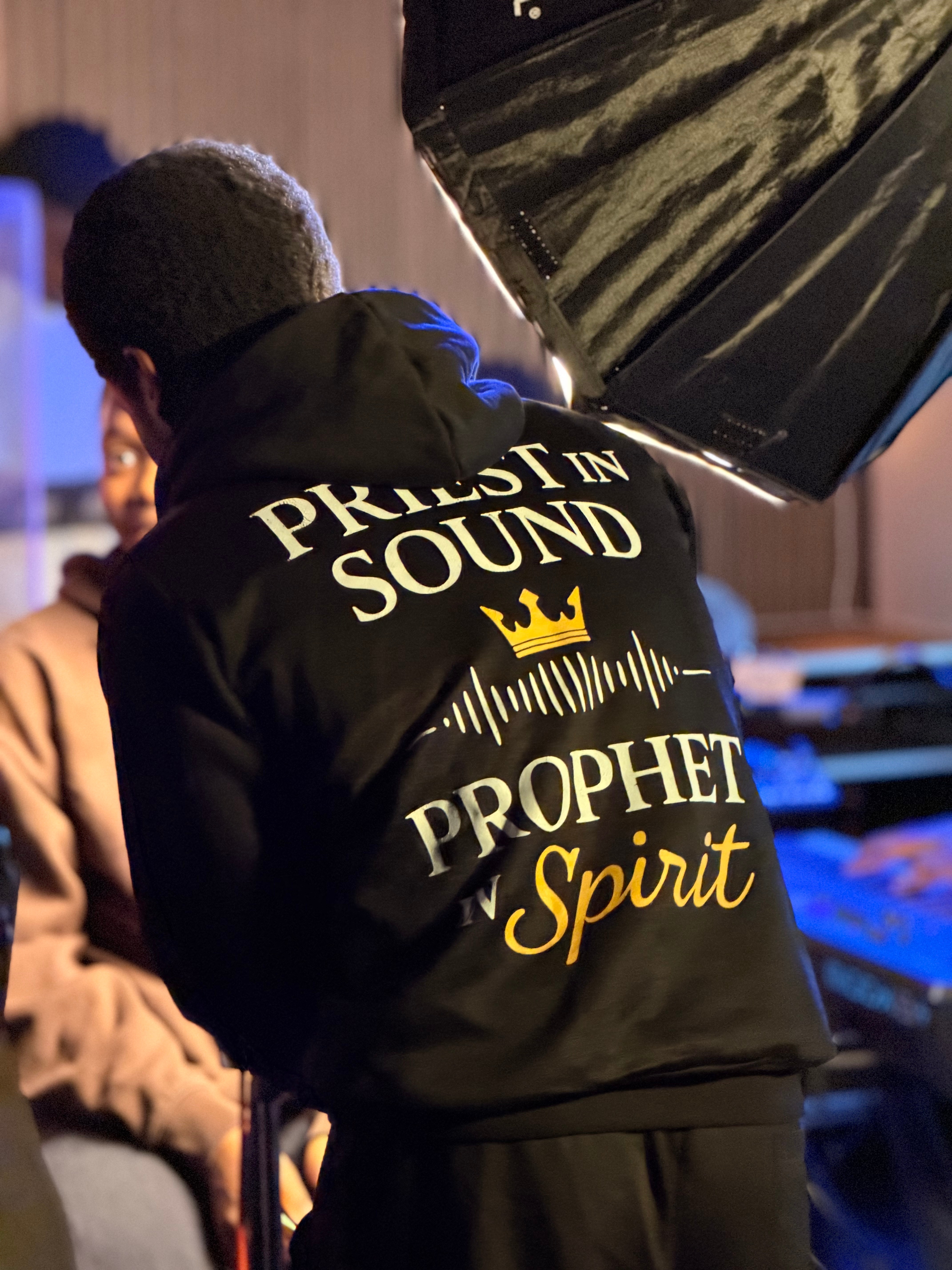 Sound engineer at work